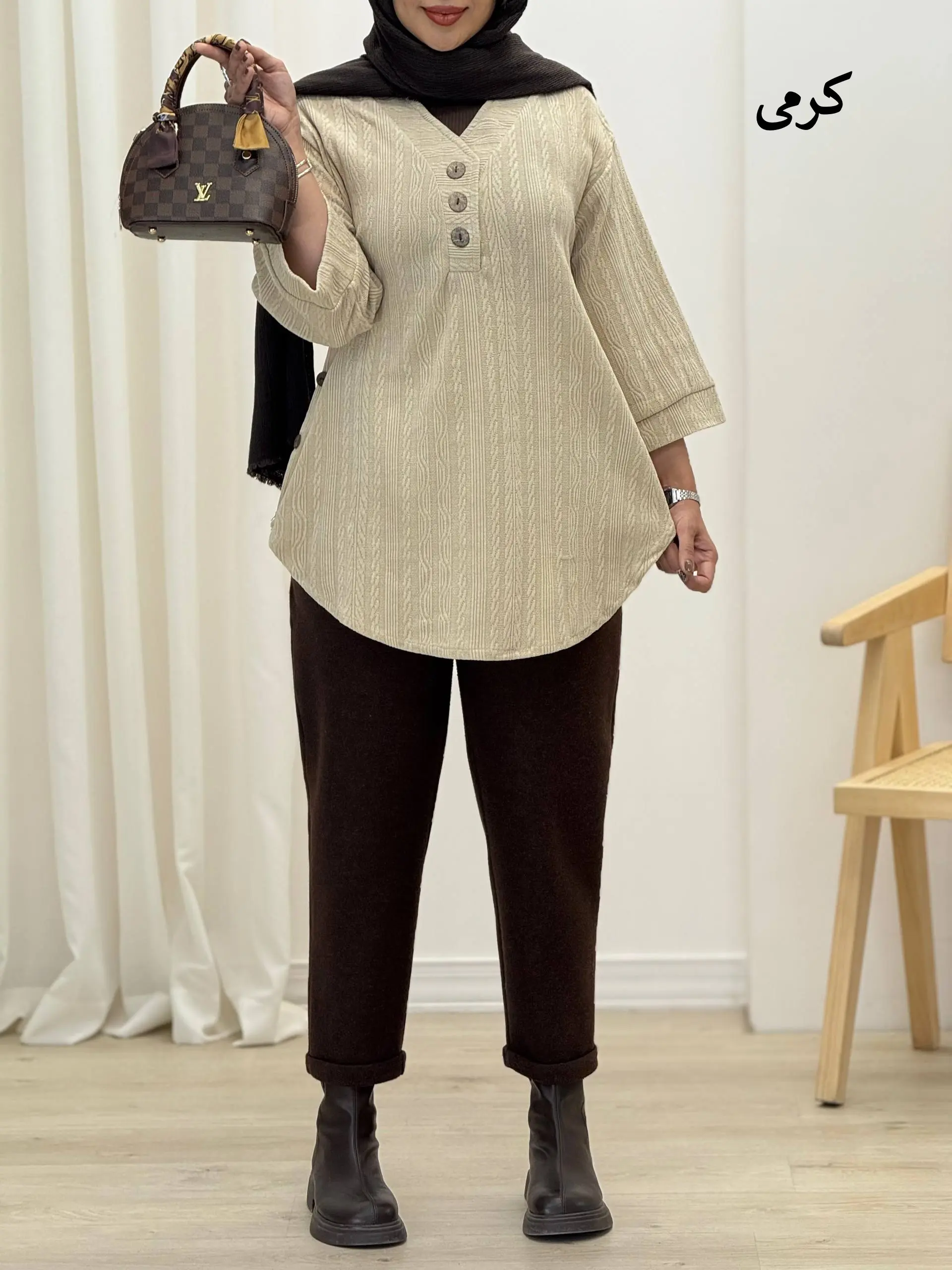 3873-شومیز پاییزه باران